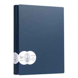 得力乐素文件夹a4资料夹多层透明插页文件袋试卷收纳袋翻页资料册30/40/60页加厚钢琴谱夹黑红蓝白绿色收纳册