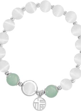 猫眼石手链女轻奢小众