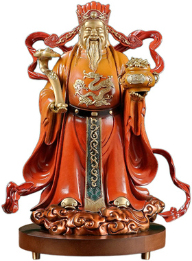 《财神到》财神爷铜摆件招财礼物