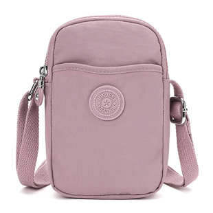 手机包女斜挎2025新款迷你小包包轻便尼龙布包潮百搭竖款斜挎小包