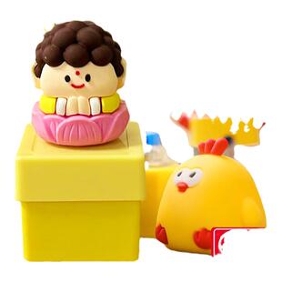 办公室莫生气摆件解压玩具发声钥匙扣不生气挂件如来佛祖语音按键