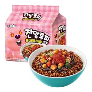 韩国paldo八道御膳炸酱面方便面整箱正宗韩式拌面拉面速食品泡面