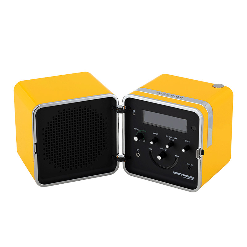 Brionvega cubo意大利进口50°蓝牙黄色音箱FM/DAB/DAB收音机