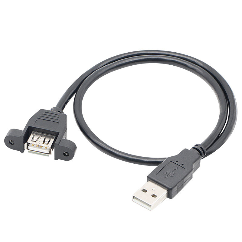 USB2.0延长线带耳朵公对母全铜线