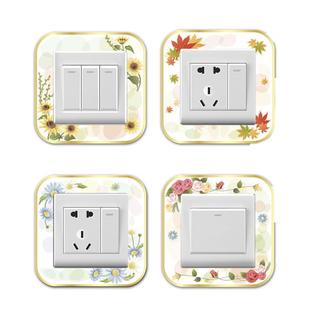 开关装饰墙贴现代简约插座保护套遮挡贴画亚克力3d立体美化边框套