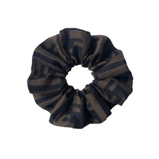 jill大姐姐同款ff字母发圈中古vintage老花大肠圈头饰发绳扎皮筋