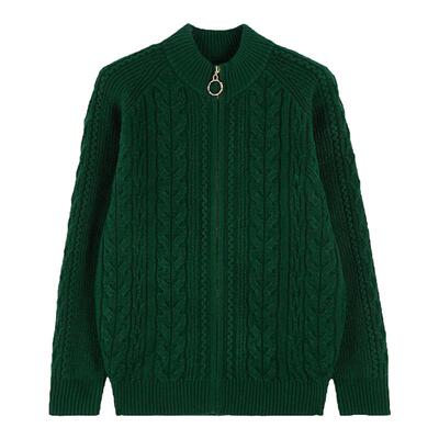 恒源祥新款妈妈宽松针织开衫上衣