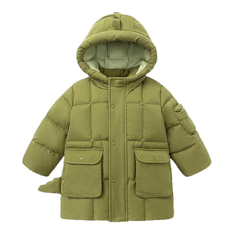 【真心绒】迷你巴拉男女童羽绒服长款儿童三防造型外套2025冬新品