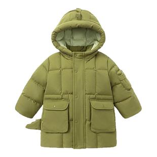 【真心绒】迷你巴拉男女童羽绒服长款儿童三防造型外套2025冬新品