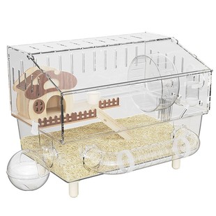 宠物松鼠笼子专用仓鼠金丝熊超大别墅豪华大空间防越狱易清洁房子