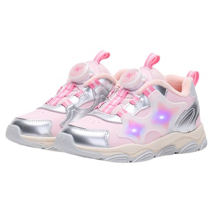 卡特兔童鞋儿童运动鞋2025冬季闪灯鞋防滑耐磨加绒保暖儿童棉鞋