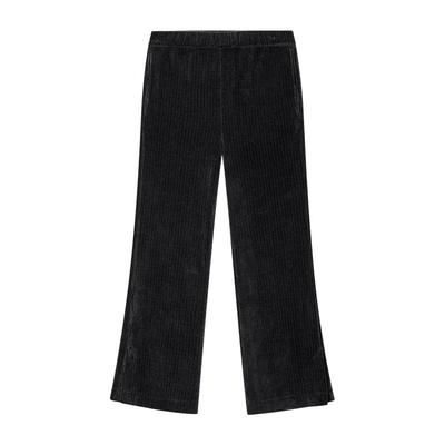 安娜苏运动竖条纹微喇长裤