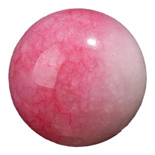 蜜桃玉髓散珠子桃花玉圆珠单珠diy水晶手工编织串珠配件材料