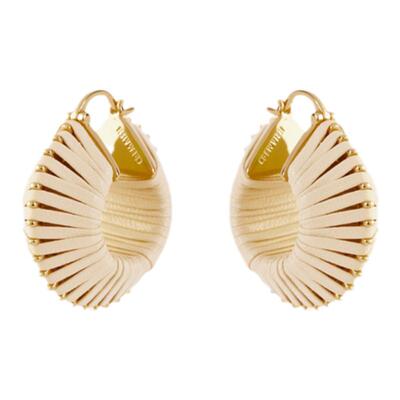 CREMAISH时髦百搭牛皮编织耳环