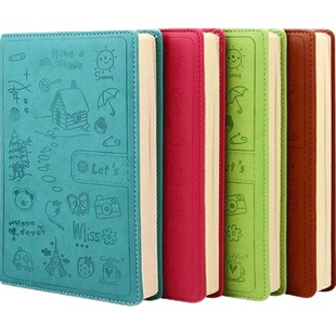 笔记本子记事本A5大学生日记本子办公商务大号工作记录本子订制定制记事本小本子便携随身小号口袋本备忘录