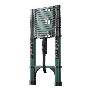 可行走人字梯伸缩梯子折叠梯子家用阁楼铝合金伸缩梯工程升降走梯