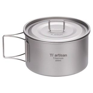 态工匠户外钛碗纯钛露营餐具野营饭盒便携式套碗雪拉碗家用精致碗