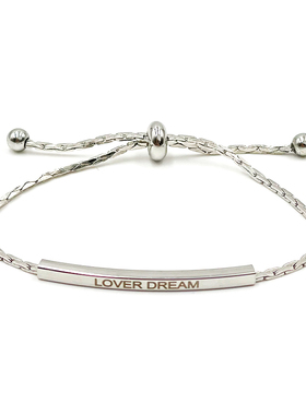 crivla韩国简约字母女金色手链