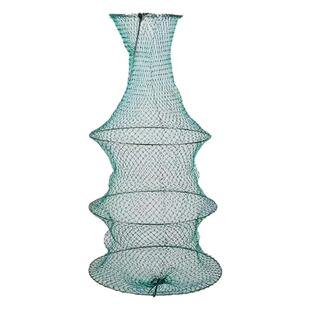 简易束口小网兜小鱼篓活鱼袋鱼护地插三层胶丝鱼护鲫鱼软钢丝便携