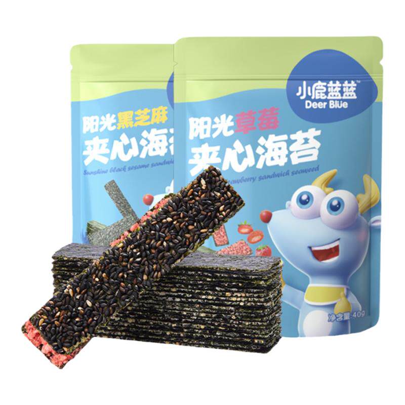 小鹿蓝蓝袋装夹心海苔脆儿童零食