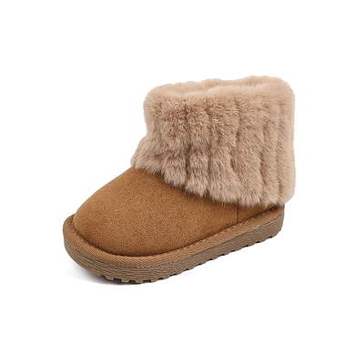 中国女童冬季翻毛雪地靴