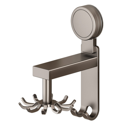 吸盘旋转挂钩厨房免打孔菜板挂架