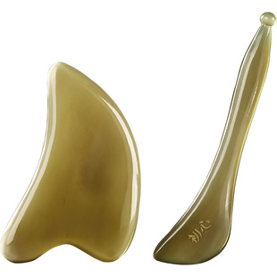 初心正品牛角刮痧板面部提拉眼部拨筋棒美容全身通用经络按摩刮板