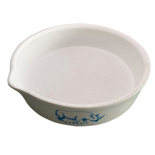 犀牛牌磨砂陶瓷耐磨磨水盘牛角羚羊药材专用工具食品级研磨盘