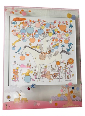 丝巾裱框透明亚克力装饰画 立体悬浮装裱 玄关卧室高级感定制挂画