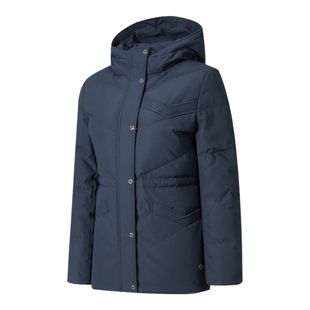 【90%鹅绒】RAPIDO雳霹道秋冬女士R系列休闲中长款连帽保暖羽绒服