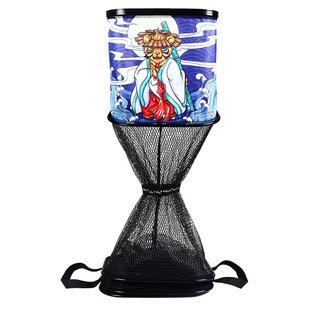 新款小鱼护加厚涂胶防挂鱼护网速干小型方形渔户渔护小号装鱼网袋