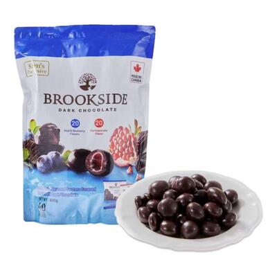 加拿大什锦果味夹心豆形黑巧克力