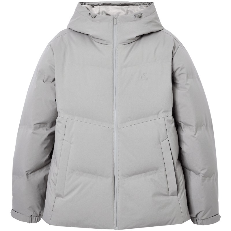 杰克琼斯男装羽绒服冬季新款时尚logo钢印调节连帽保暖外套上衣