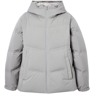 杰克琼斯男装羽绒服冬季新款时尚logo钢印调节连帽保暖外套上衣