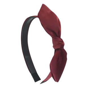 安可拉红色侧边蝴蝶结发箍高颅顶显脸小80年代复古国风头箍头饰