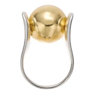 SOFT ROOM雕塑圆球金属光面戒指重工小众设计立体简约显手细高级