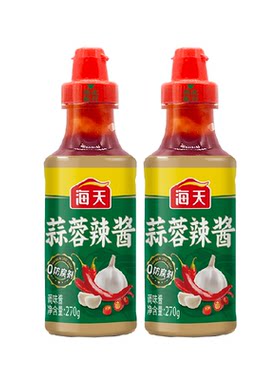 海天蒜蓉辣酱微辣经典粤式风味