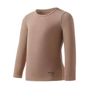 儿童秋衣纯棉薄款男童女童中大童单件打底衫保暖a类内搭打底上衣