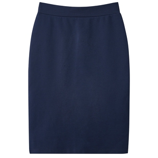 藏蓝色半身裙夏大码职业裙女开叉包臀裙包裙西装裙工装裙胖mm春秋