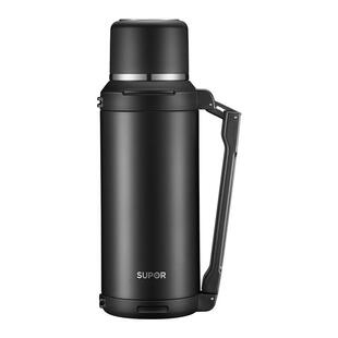 苏泊尔户外旅行保温壶保温杯大容量男不锈钢水杯便携热水瓶旅游壶