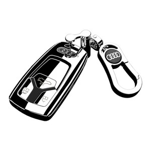 奥迪q5l不锈钢钥匙套a4l汽车装饰