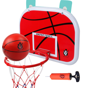 免打孔铁框壁挂式儿童篮球架宝宝迷你小篮筐家用室内宿舍投篮球框