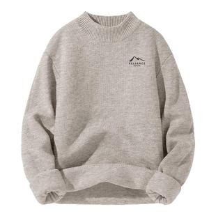 GV真维斯毛衣男款2025新款秋冬季宽松保暖针织衫男半高领羊毛衫A