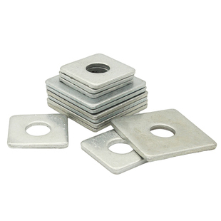 镀锌方形垫圈加厚四方形垫片幕墙平垫圈加大金属平垫圈M8M10-M30