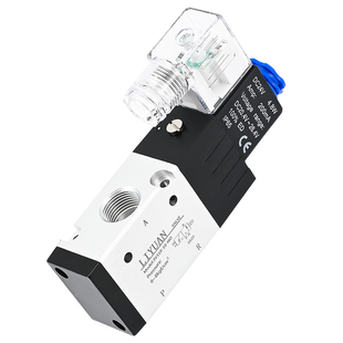 气动二位三通换向阀常闭电磁阀3V210-08-NC/常开气阀3V310-10-NO