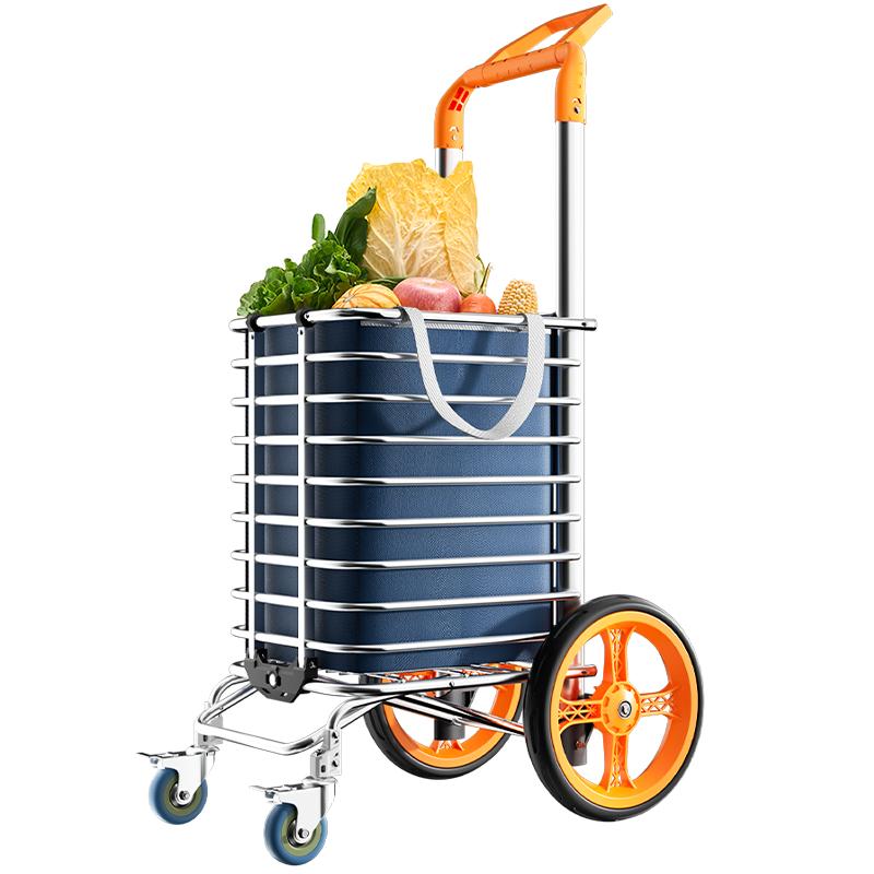 捷安玺买菜小拉车家用新款购物车爬楼手拉车折叠轻便携老人手推车