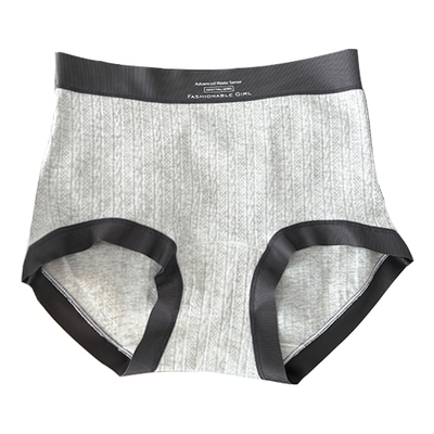莫妮朵长绒棉抑菌高腰大码内裤女