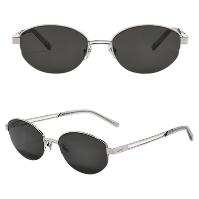 Fakeme老钱风半框墨镜backbone