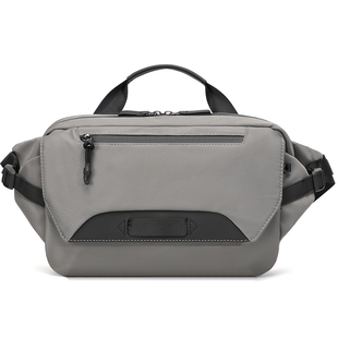 新款潮流男款多功能斜挎包男士通勤运动骑行单肩背包高级休闲胸包