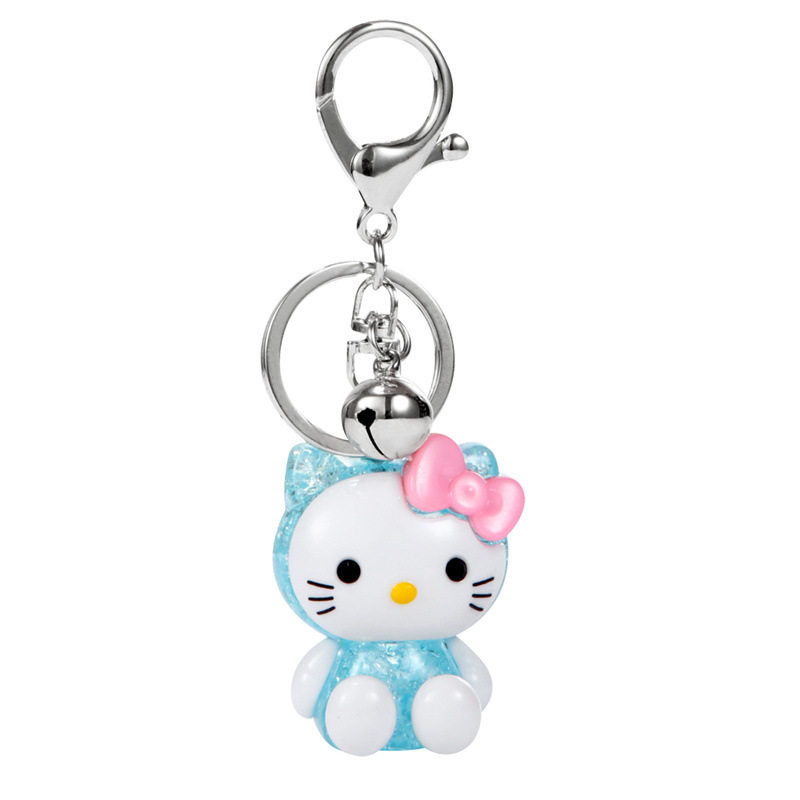 闪光小兔子hellokitty钥匙扣可爱铃铛包包挂件礼品送女同学